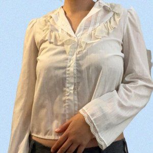 Vintage Lace Button Up